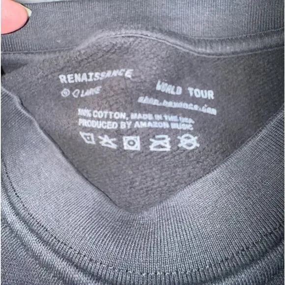 Beyoncé Renaissance World TourBillboard Crewneck Sweatshirt, Size L New w/ Tag